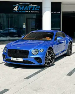 Rent Bentley GT Blue 2022 in Dubai