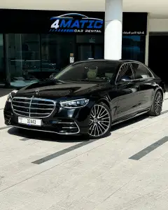Rent Mercedes S500 Black 2022 in Dubai