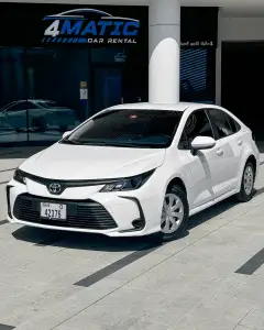 Rent Toyota Corolla White - Effortless Elegance 2023 in Dubai