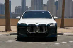 Rent BMW 7 Series White 2023 in Dubai