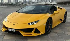 Rent Lamborghini Huracan EVO spyder in Dubai
