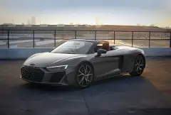 Rent Audi R8 V10 Spyder Grey in Dubai