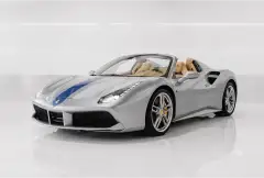 Rent Ferrari 488 Spider Silver in Dubai