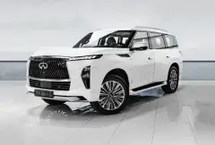 Rent Infiniti QX80 White in Dubai