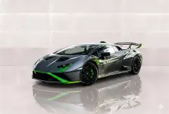 Rent Lamborghini Huracan STO Grey in Dubai