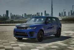 เช่ารถ Range Rover SVR สีน้ำเงินในดูไบ