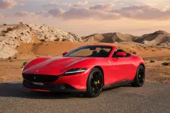 Аренда Ferrari Roma Spyder красного цвета в Дубае