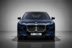 Rent BMW 735i Blue 2024 in Dubai