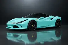 Rent Ferrari F8 Tributo Blue 2020 in Dubai