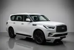 Rent Infiniti QX80 White 2024 in Dubai
