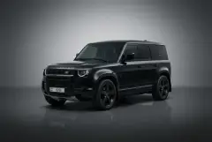 دبئی میں 2023 کا سیاہ لینڈ روور ڈیفینڈر V8 کرایہ پر لیں