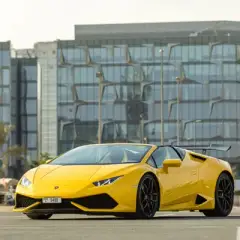 Rent Lamborghini Huracan Spyder Yellow 2017 in Dubai