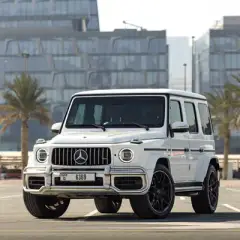 Rent Mercedes G63 AMG White in Dubai