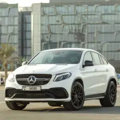 Rent Mercedes GLE63 AMG White 2017 in Dubai