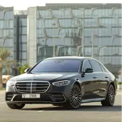 Rent Mercedes S500 Black 2021 in Dubai
