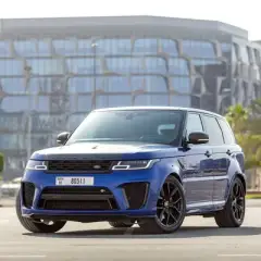 Rent Range Rover SVR Blue 2019 in Dubai