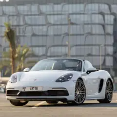 Rent Porsche Boxter 718 GTS White 2019 in Dubai