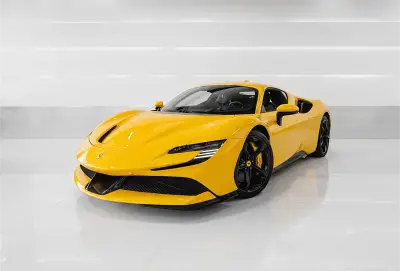 Rent Ferrari SF 90 Yellow in Dubai