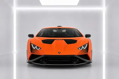 Dubai'de Kiralık Lamborghini Huracan STO Turuncu