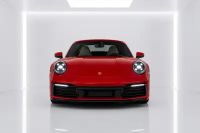 Dubai'da Kırmızı Porsche 911 Targa Kirala
