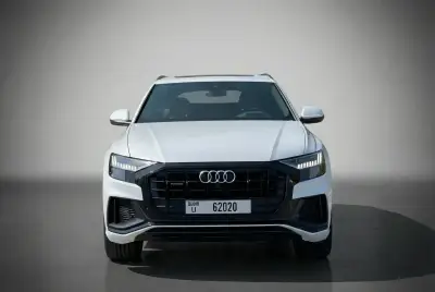 Rent Audi Q8 White 2021 in Dubai