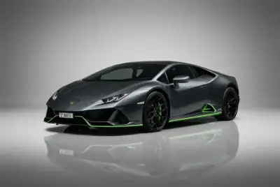 Dubai'de 2020 model Lamborghini Huracan EVO Coupe Gri kiralık