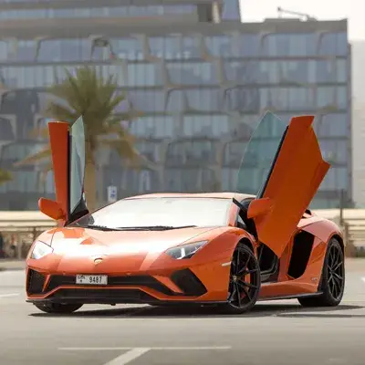 Rent Lamborghini Aventador Orange 2018 in Dubai