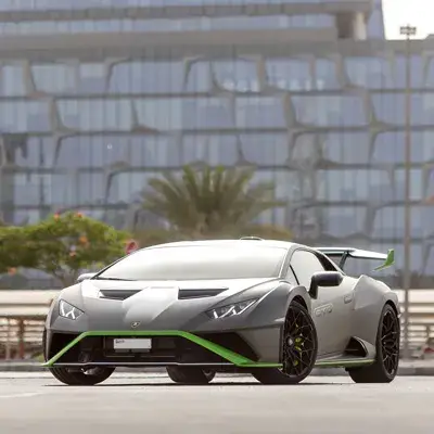 Dubai'de Kiralık Lamborghini Huracan STO Gri