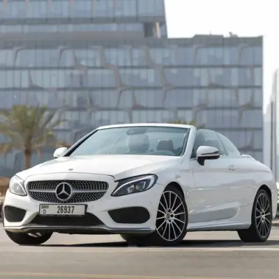 Dubai'de Kiralık Mercedes C200 Coupe Beyaz 2018