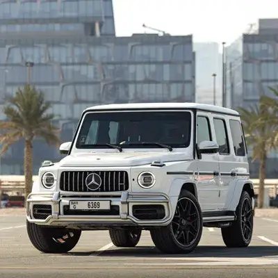 Dubai'de Kiralık Mercedes G63 AMG Beyaz