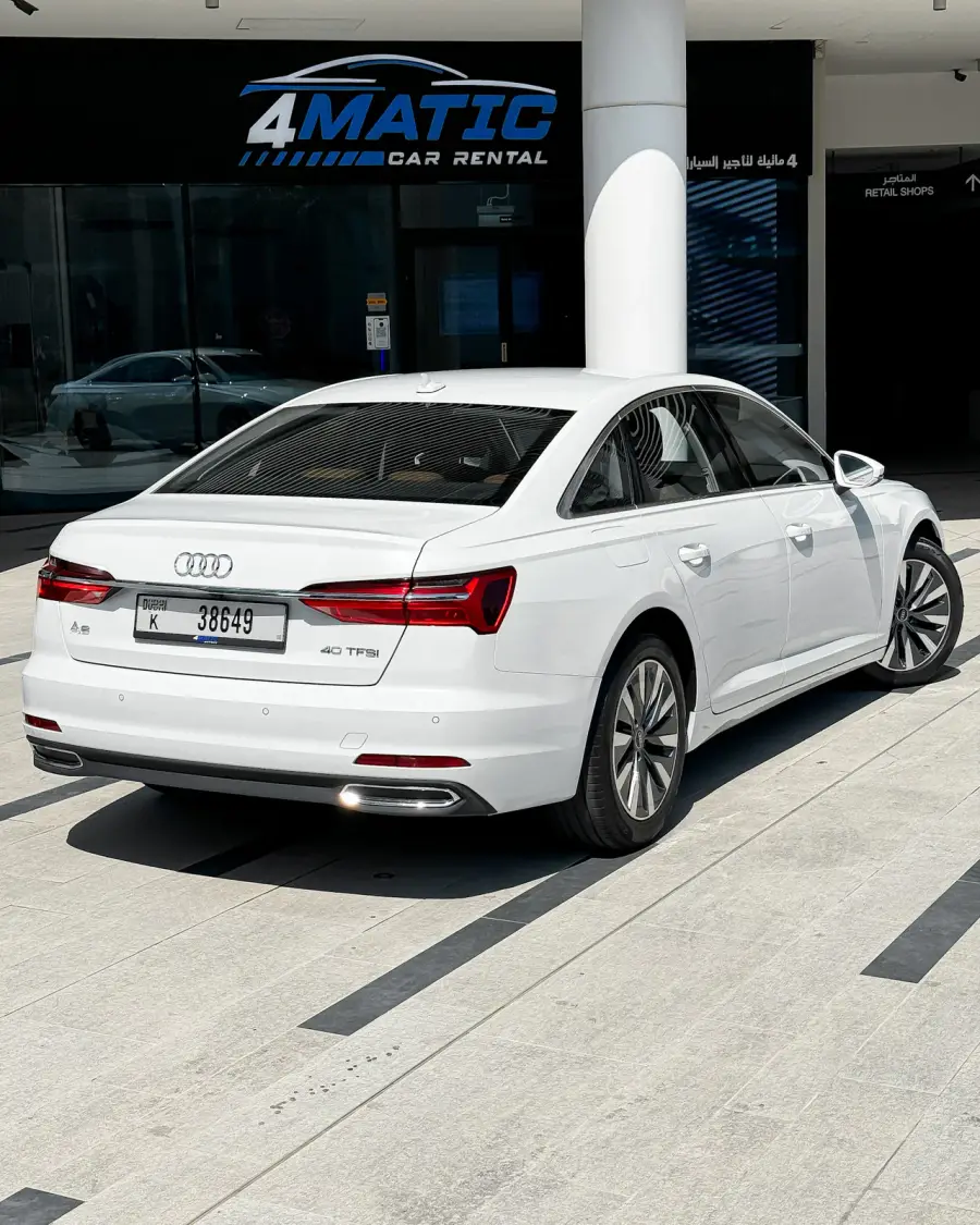 Rent Audi A6 White 2023 in Dubai — photo 2 of 3