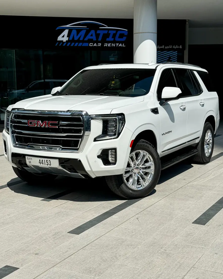 Rent GMC Yukon White - Luxury SUV Experience 2022 in Dubai — photo 1 of 3