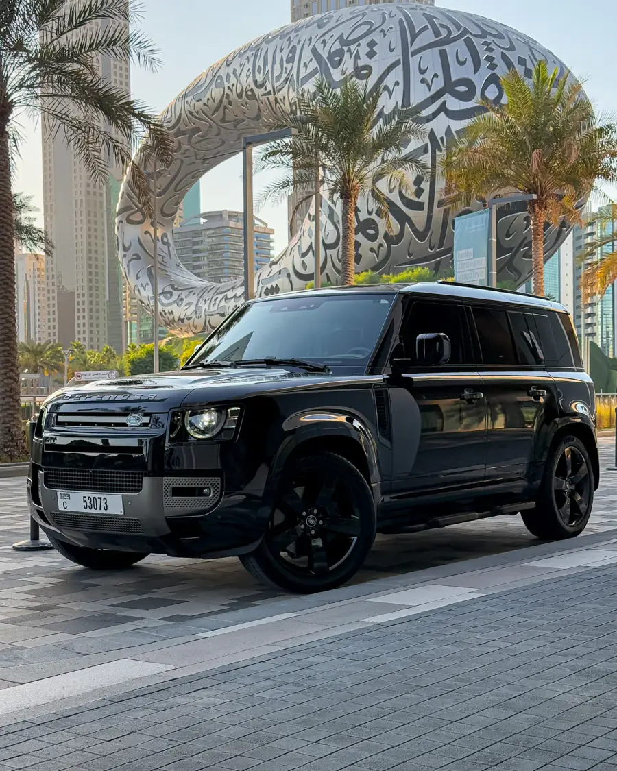 Rent Land Rover Defender Black 2025 in Dubai — photo 1 of 8
