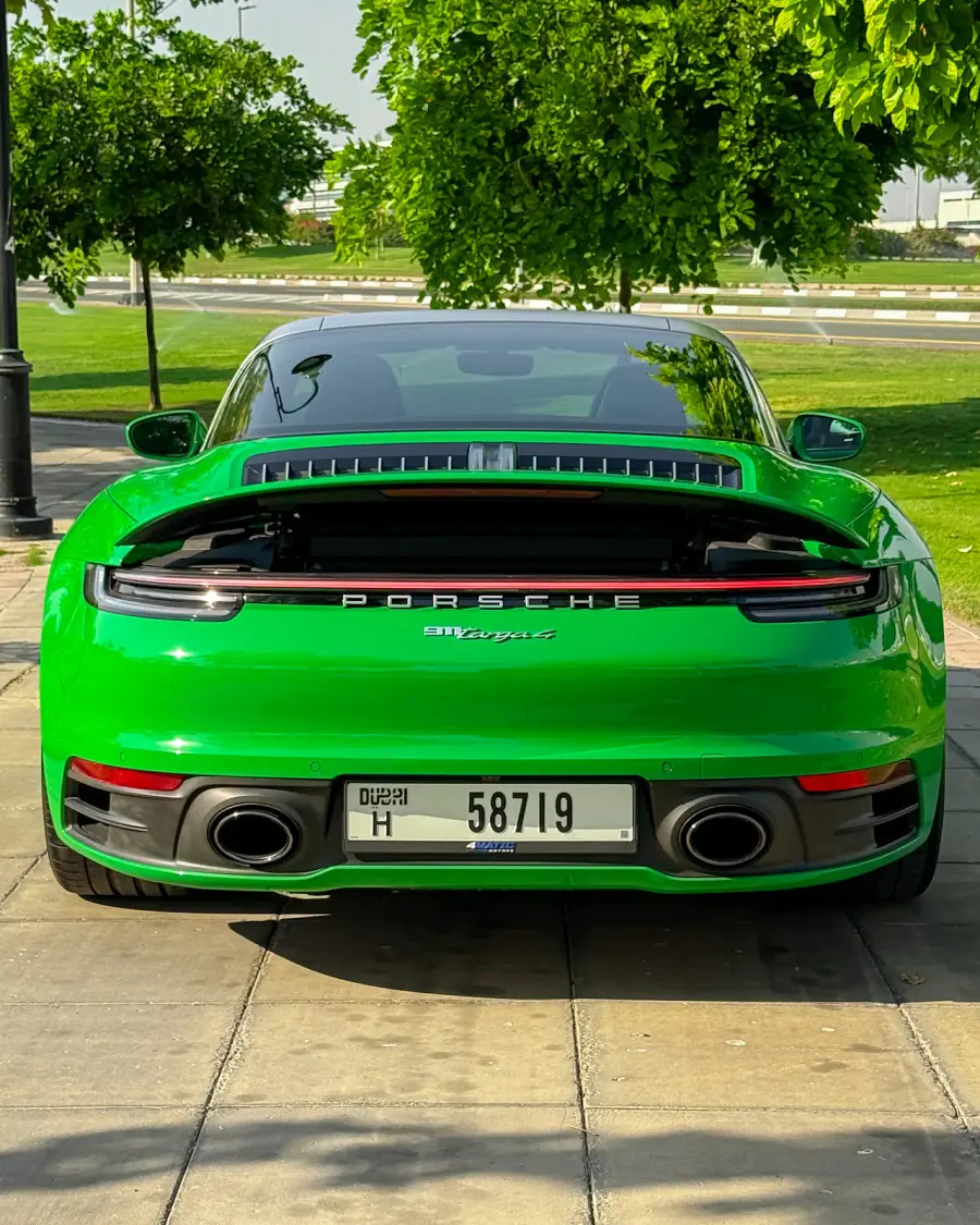 Rent Porsche Targa 4 Green 2022 in Dubai — photo 2 of 10