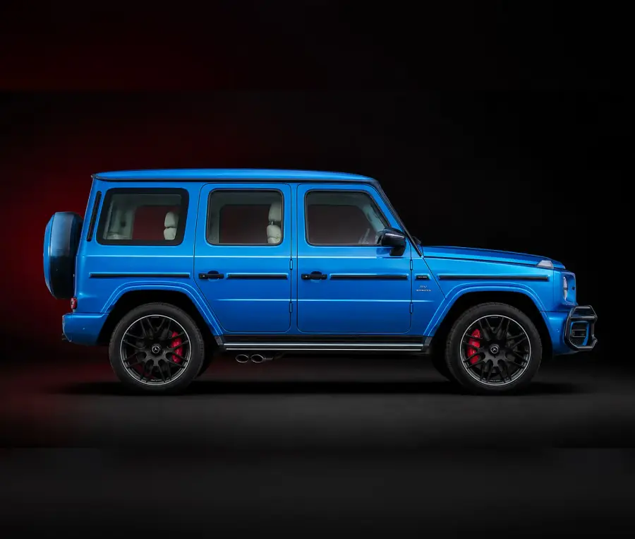 تأجير مرسيدس AMG G 63 الأزرق 2022 في دبي — صورة 2 من 4