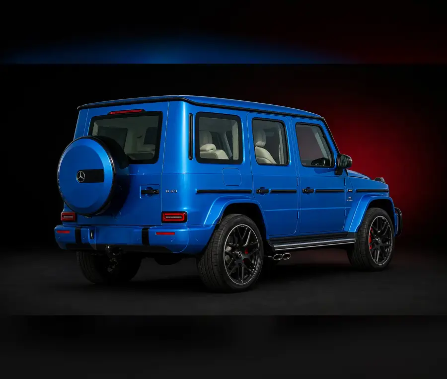 تأجير مرسيدس AMG G 63 الأزرق 2022 في دبي — صورة 3 من 4