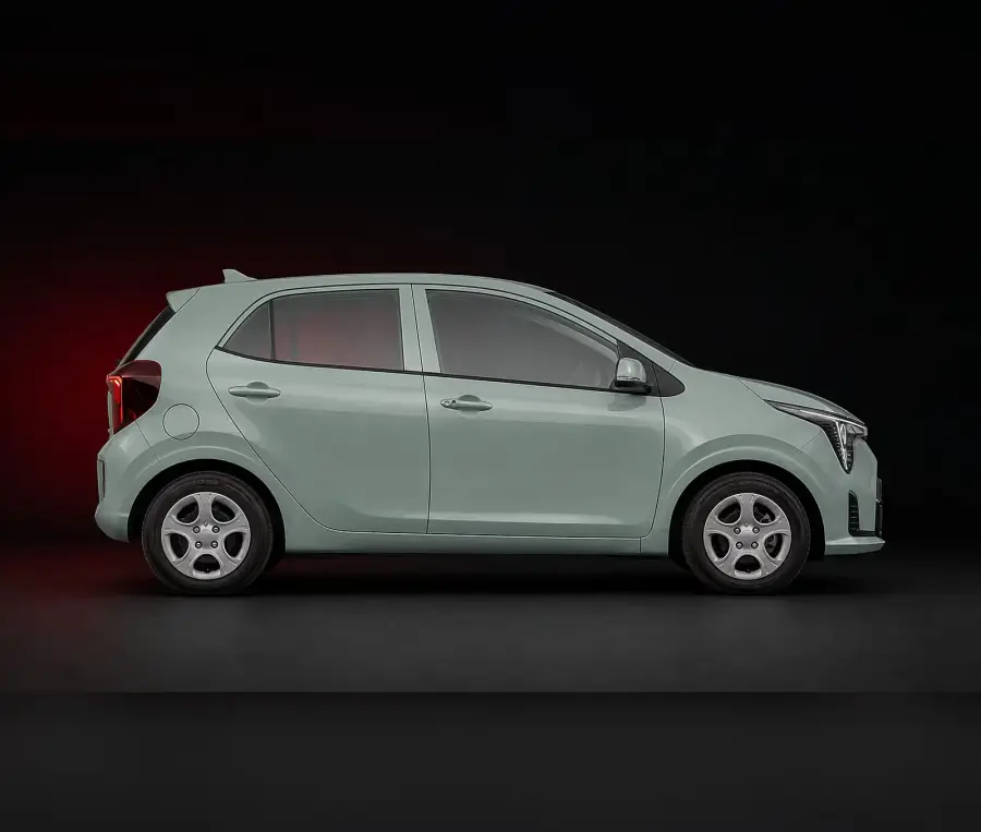 Аренда авто Kia Picanto зелёного цвета 2024 в Дубае в аренду в Дубай, ОАЭ — Kia — фото 2 из 4
