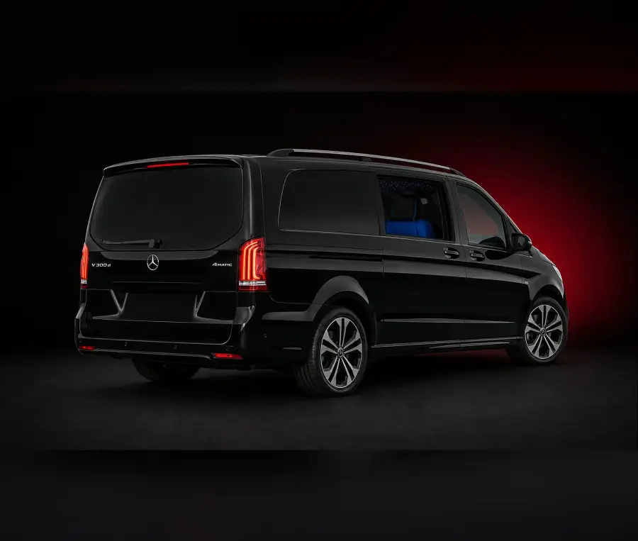 Rent Mercedes-Benz V-Class Black 2024 in Dubai — photo 3 of 5