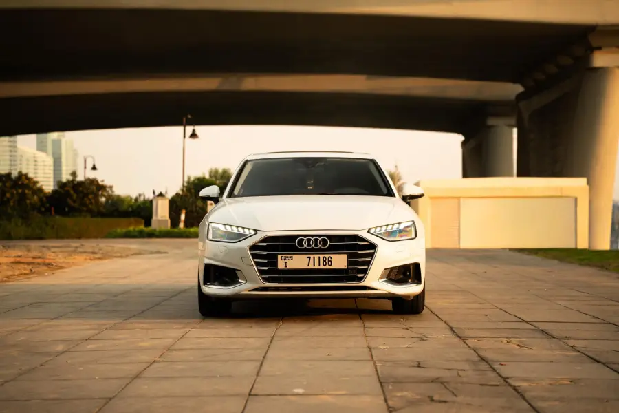 Rent Audi A4 White 2024 in Dubai — photo 2 of 18