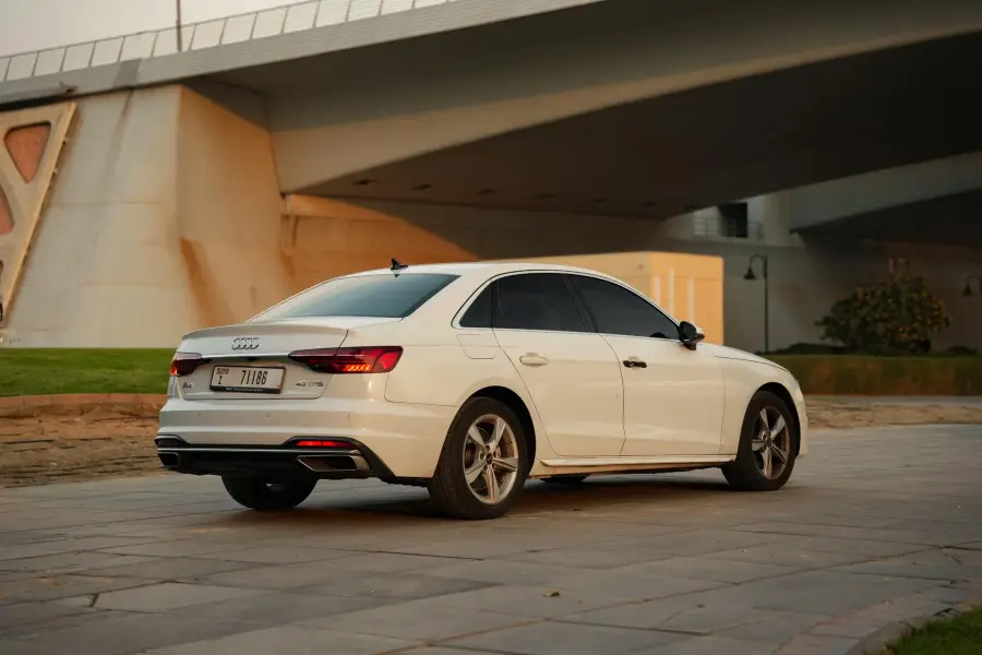 Rent Audi A4 White 2024 in Dubai — photo 3 of 18