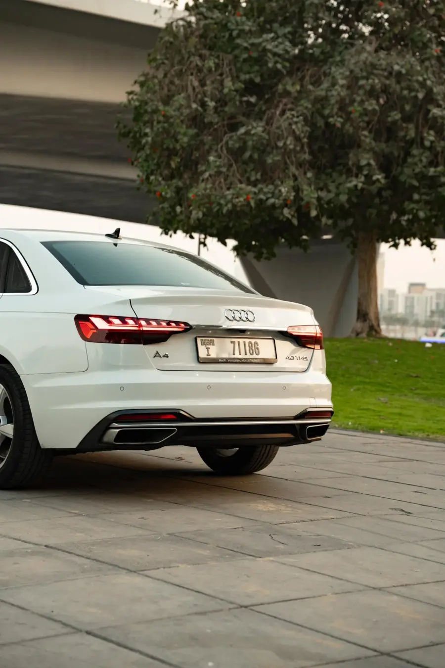 Rent Audi A4 White 2024 in Dubai — photo 8 of 18