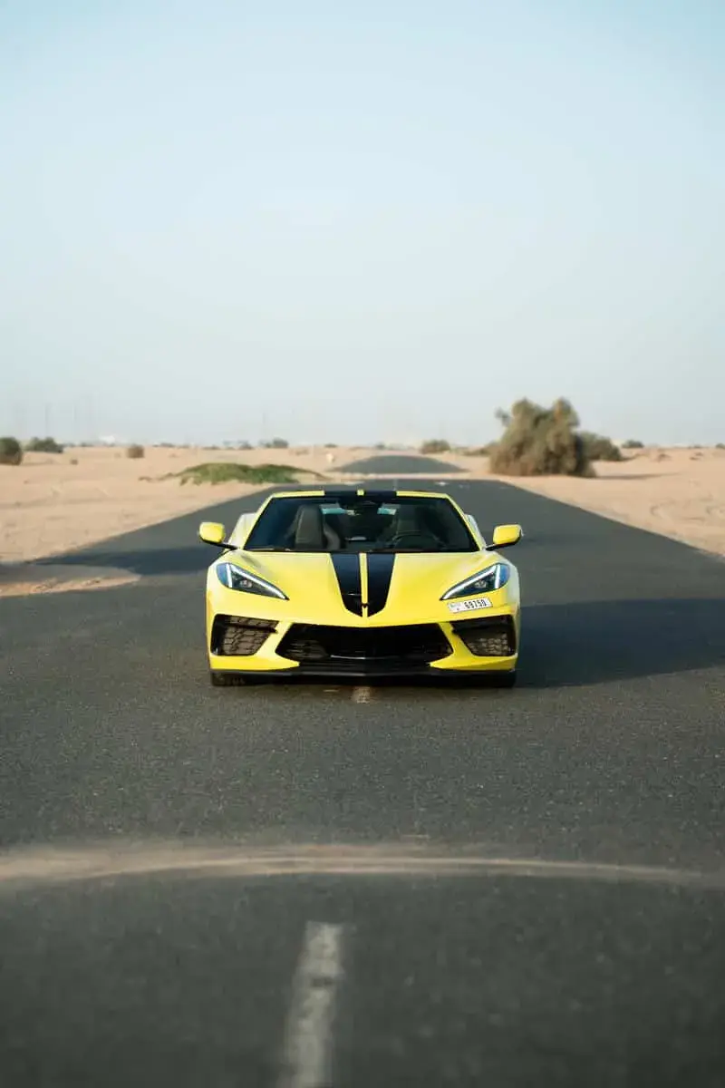 Rent Corvette C8 Yellow 2025 in Dubai — Chevrolet — photo 16 of 20