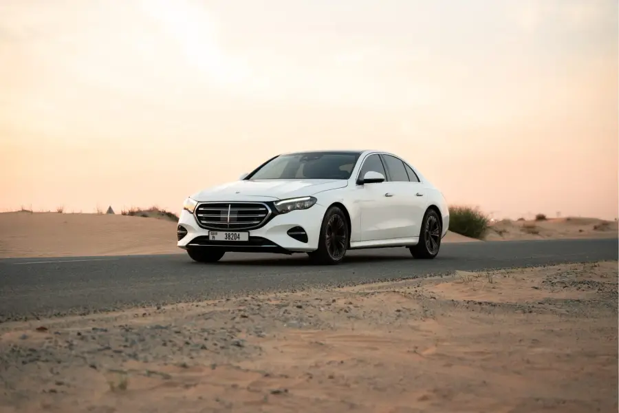 Rent Mercedes E200 White 2026 in Dubai — Mercedes-Benz — photo 2 of 20