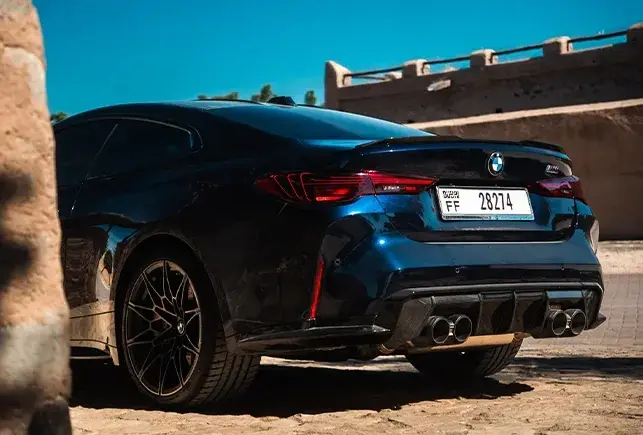 Rent BMW M4 Competition Blue in Dubai — photo 3 of 7