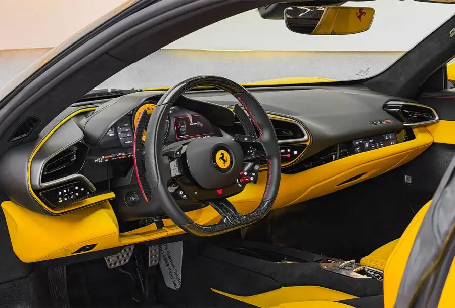 Rent Ferrari 296 GTB Yellow in Dubai — photo 6 of 7