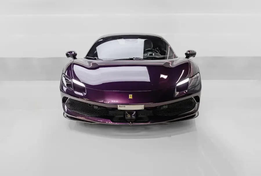 Rent Ferrari 296 GTS Violet in Dubai — photo 2 of 7