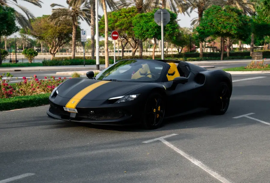 Rent Ferrari 296 GTS Black in Dubai — photo 2 of 7