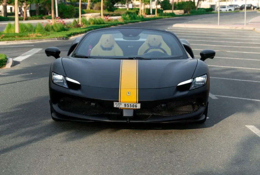 Rent Ferrari 296 GTS Black in Dubai — photo 3 of 7