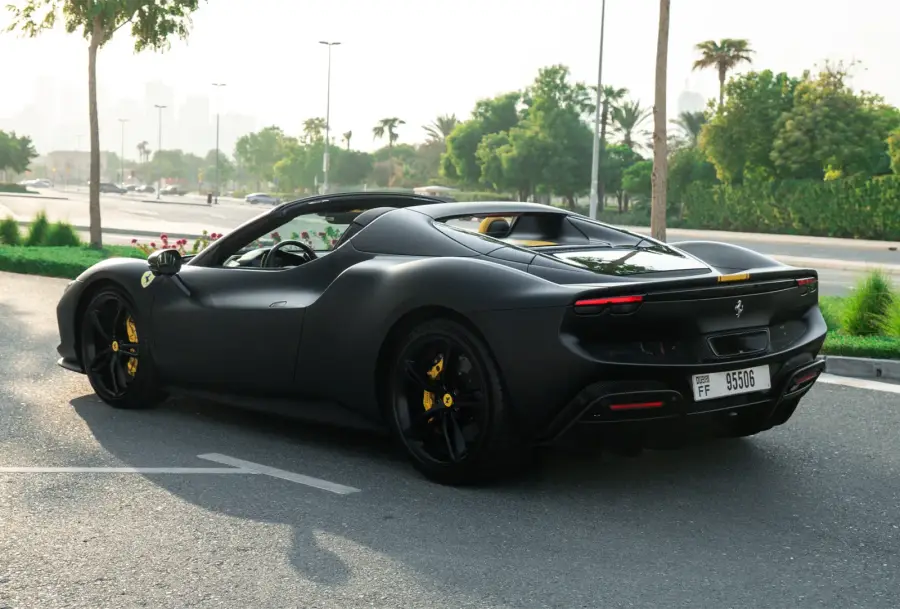 Rent Ferrari 296 GTS Black in Dubai — photo 4 of 7