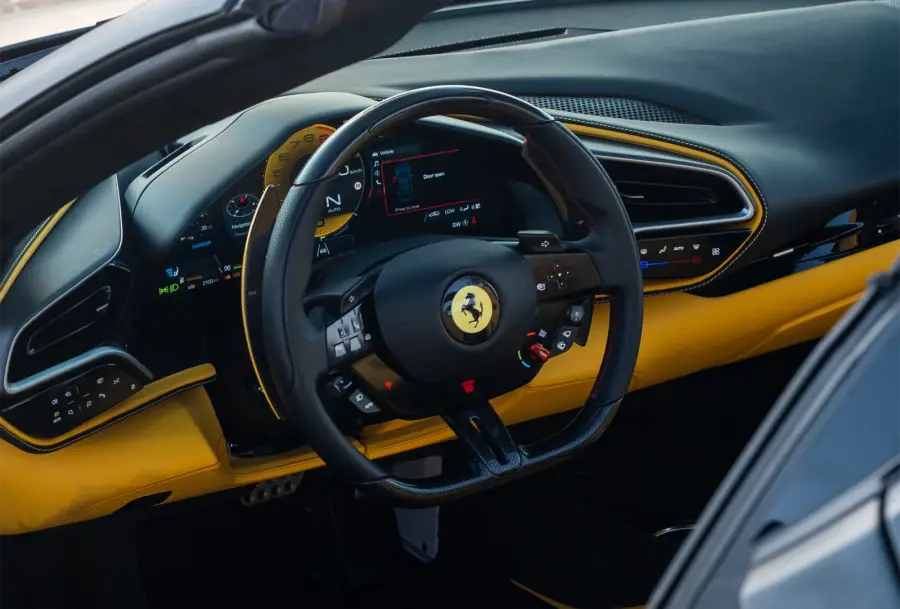 Rent Ferrari 296 GTS Black in Dubai — photo 7 of 7